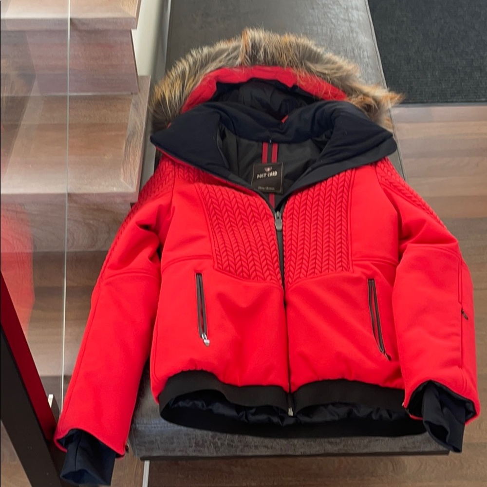 Women’s Post Card Fur Trimmed Down Jacket